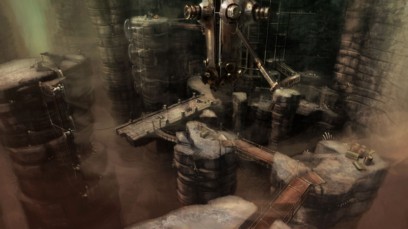 Illustration for article titled Dark Void Setting Concept Art Explained